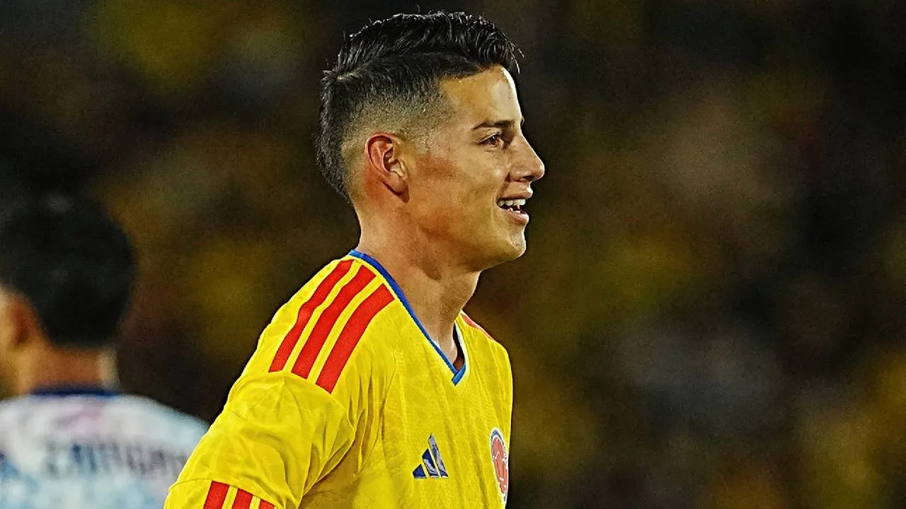 James Rodríguez, jugador de la Selección de Colombia.