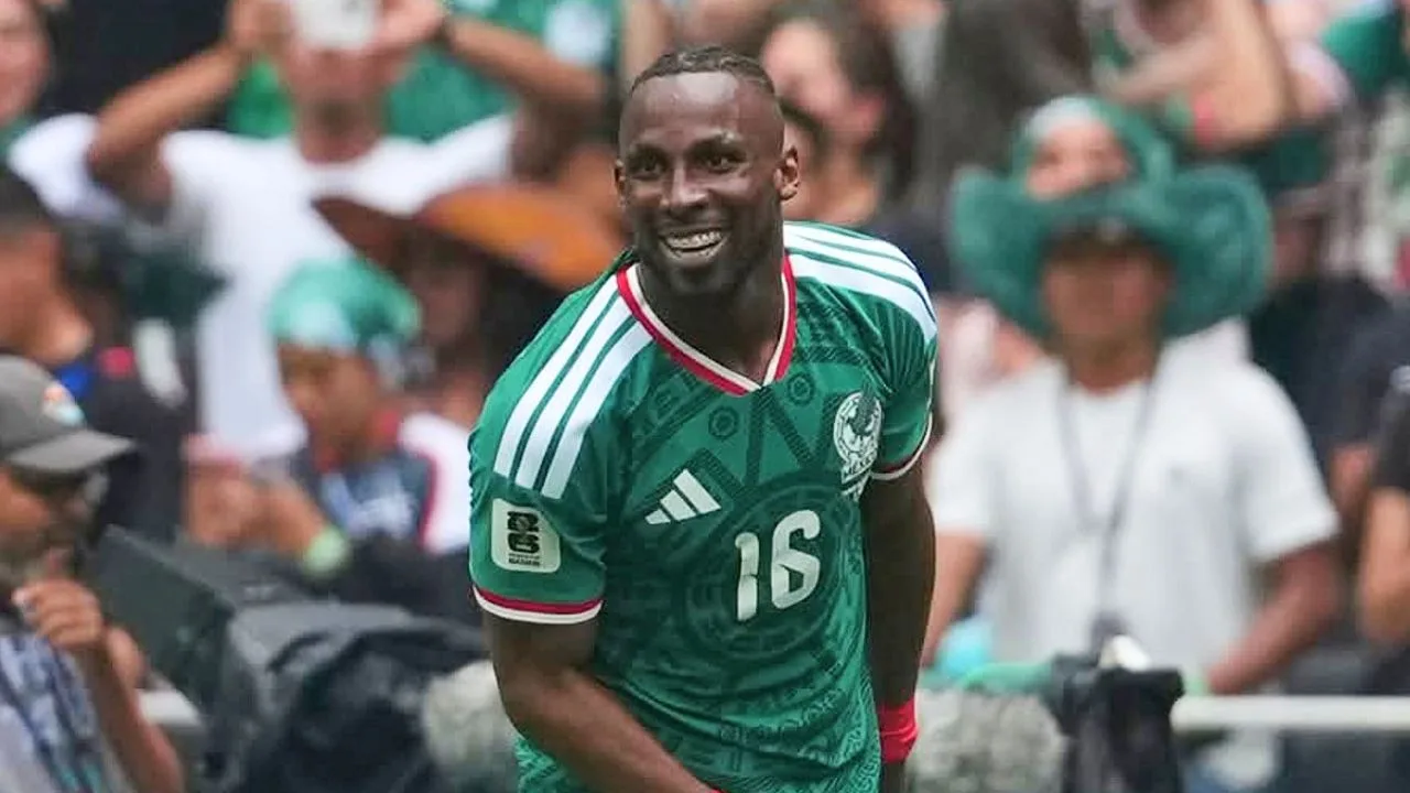 Mundial 2026: La venganza de Julián Quiñones a Sudáfrica con su festejo del gol de México.