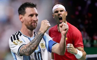 Lionel Messi y Rafael Nadal.