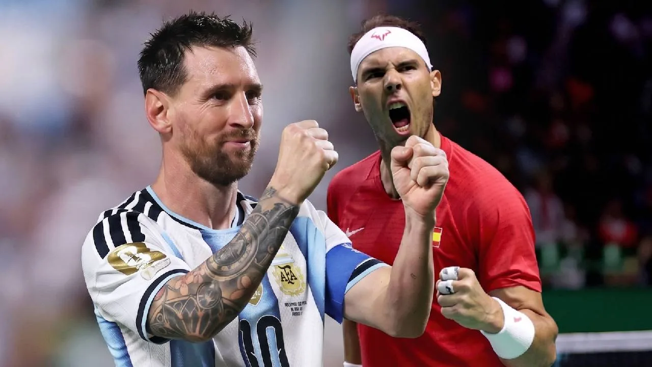 Lionel Messi y Rafael Nadal.