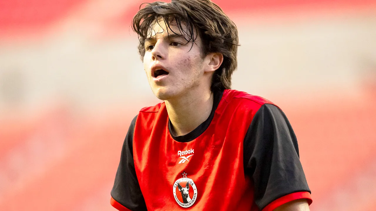 Luciano Farías, joven promesa de Xolos de Tijuana.