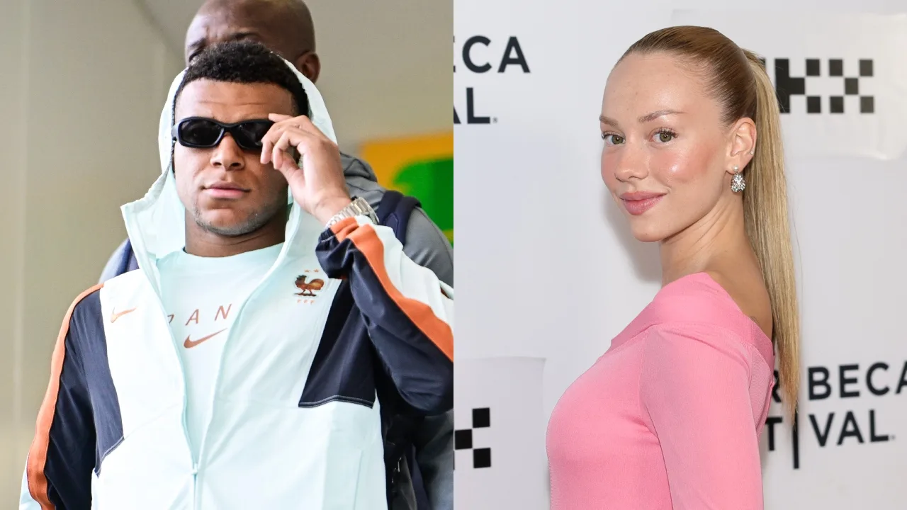 Kylian Mbappé y Ester Expósito.