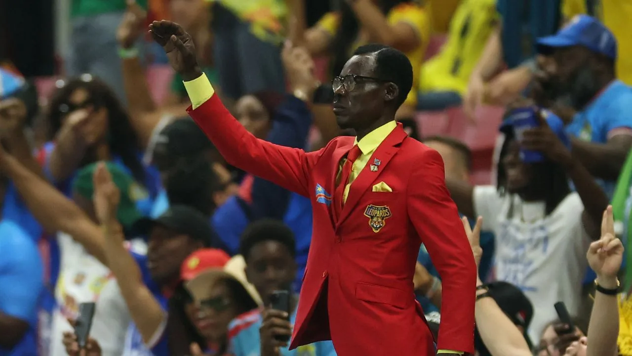 Michel Kuka Mboladinga, hincha viral de Senegal en el Mundial 2026. 
