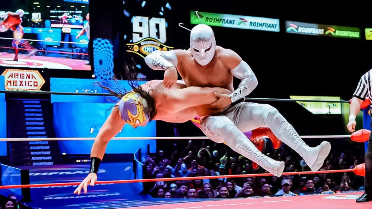 Místico, luchador del CMLL que estará en la Arena México este fin de semana. 