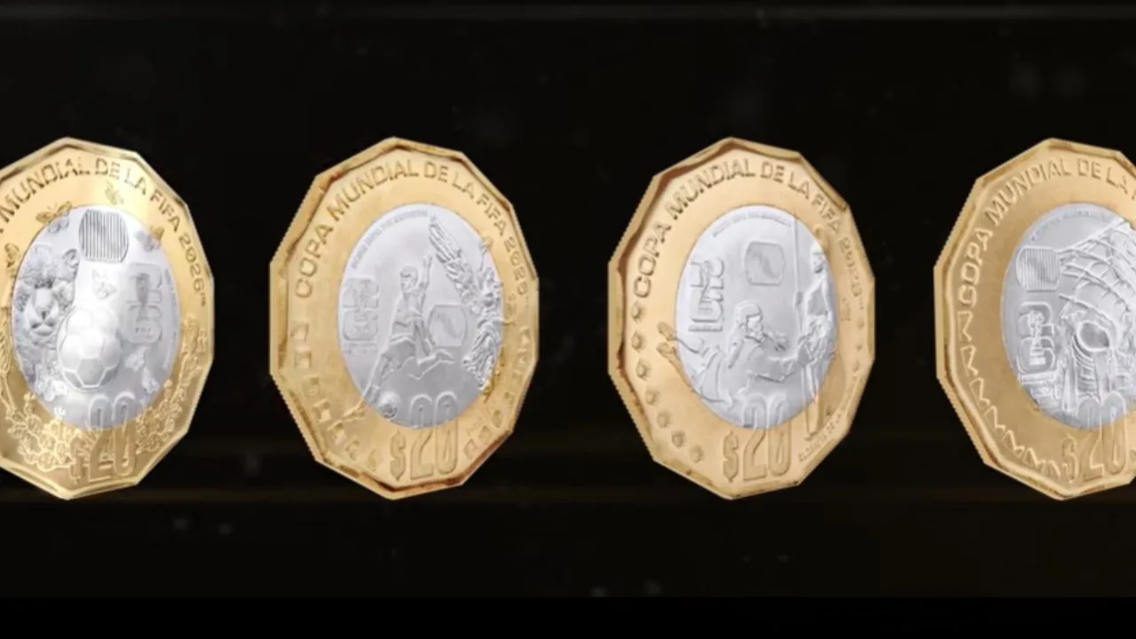 El Banco de México liberará monedas conmemorativas del Mundial 2026. 