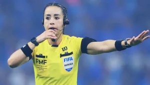El llamativo peinado de Katia Itzel García en el Estados Unidos vs Australia del Mundial 2026