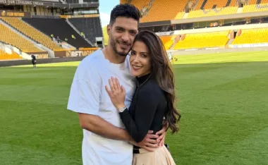 Raúl Jiménez y Daniela Basso