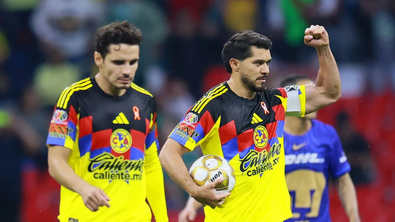 Raphael Veiga y Henry Martín, jugadores del América en el Clausura 2026. 