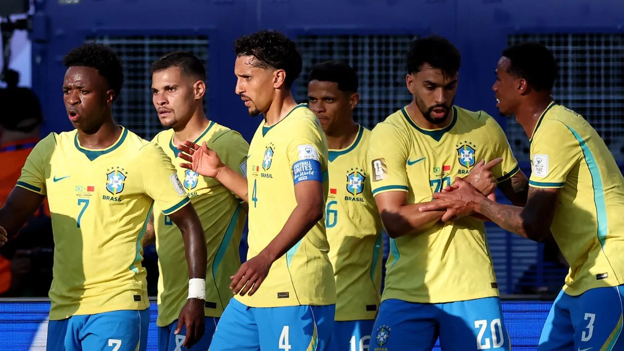Selección de futbol de Brasil. 