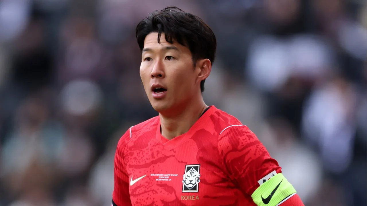 Son Heung-min, jugador de la selección de futbol de Corea del Sur. 