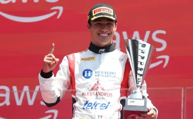Noel León, ganador del GP de Hungría en la Fórmula 2