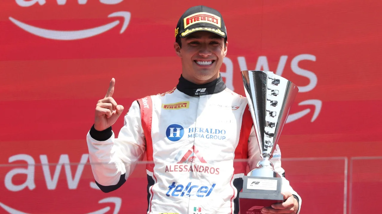 Noel León, ganador del GP de Hungría en la Fórmula 2