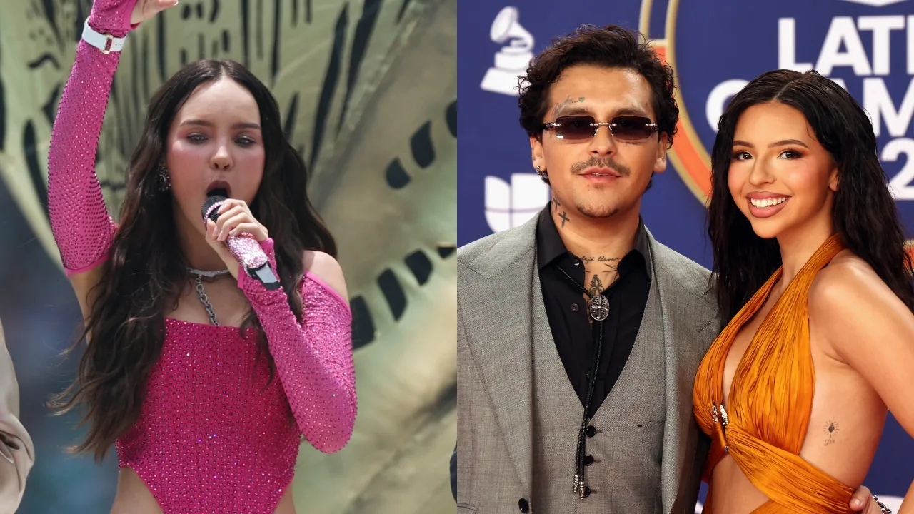 Belinda, Christian Nodal y Ángela Aguilar. 