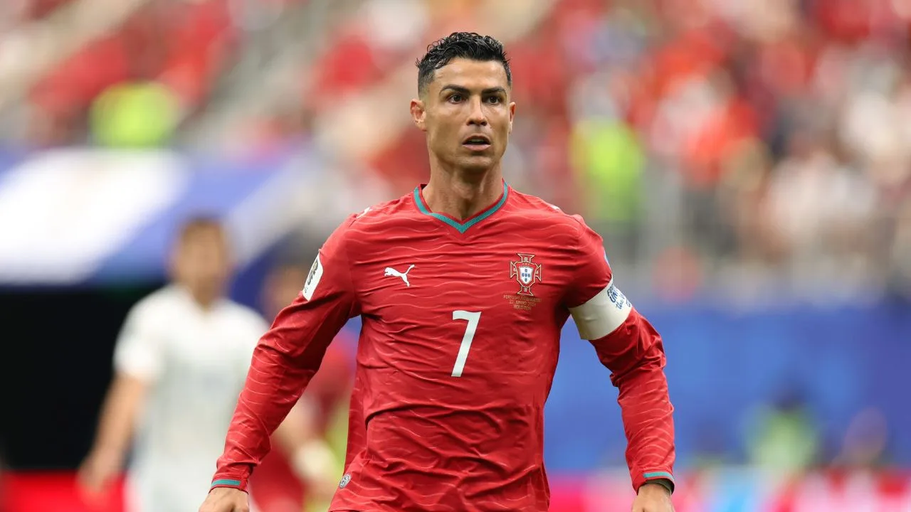Cristiano Ronaldo, jugador de la selección de futbol de Portugal. 