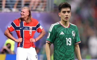 Erling Haaland y Gilberto Mora