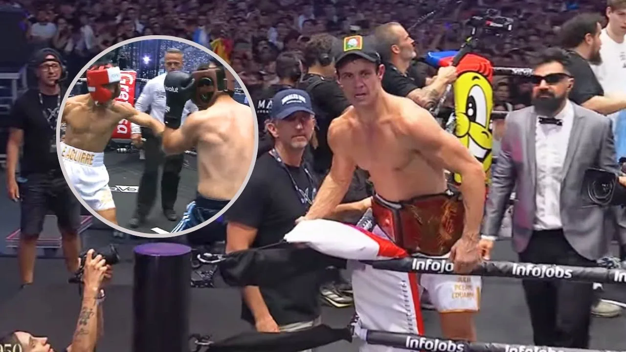 Edu Aguirre vence a Gastón Edul en La Velada del Año VI y le restriega la Copa del Mundo en la cara.