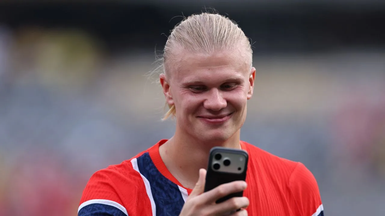 Erling Haaland, jugador de Noruega. 