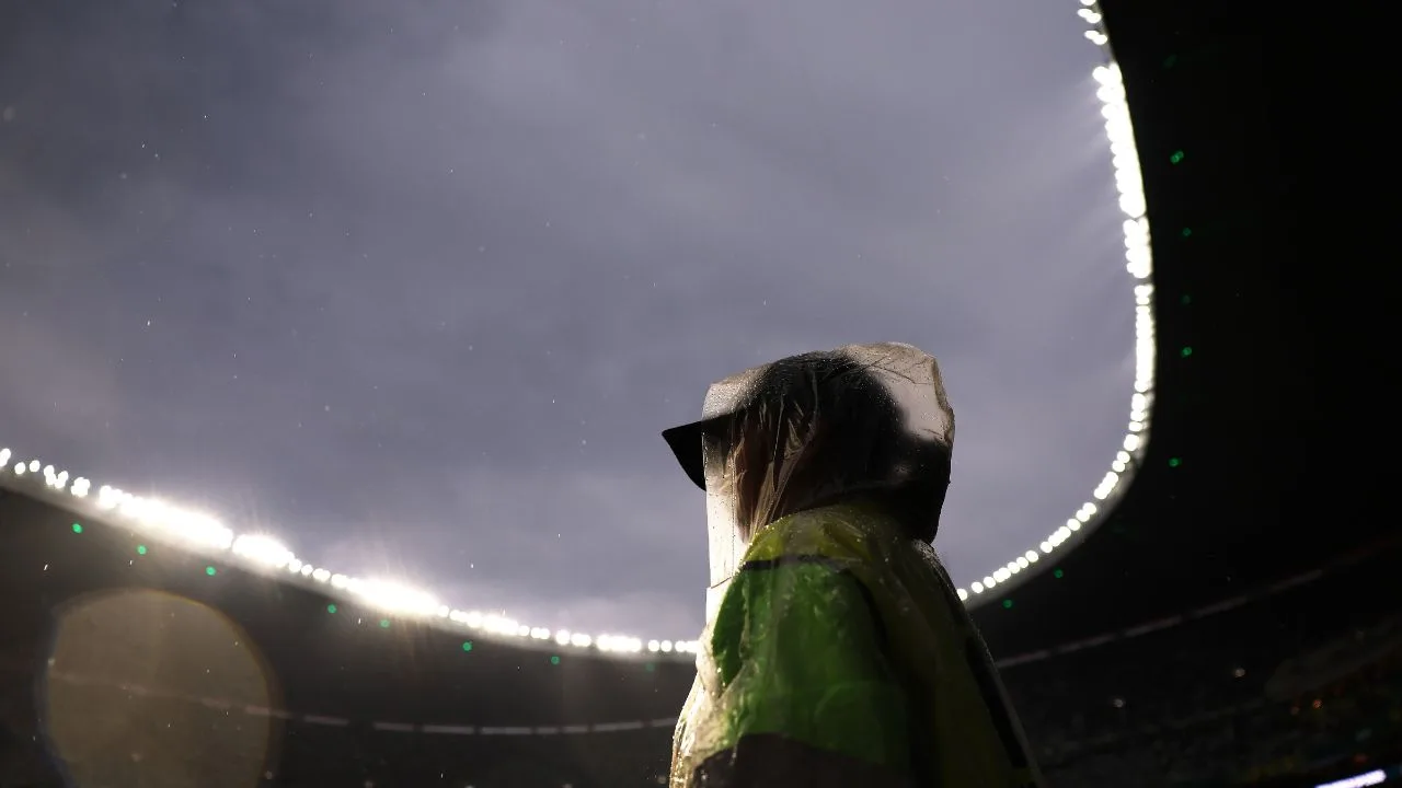 Imagen del Estadio Azteca, previo al partido de México vs Ecuador. 