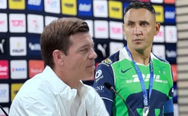 Esteban Solari y Keylor Navas