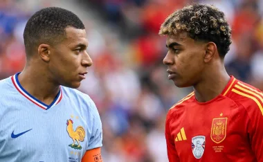 Kylian Mbappé y Lamine Yamal.