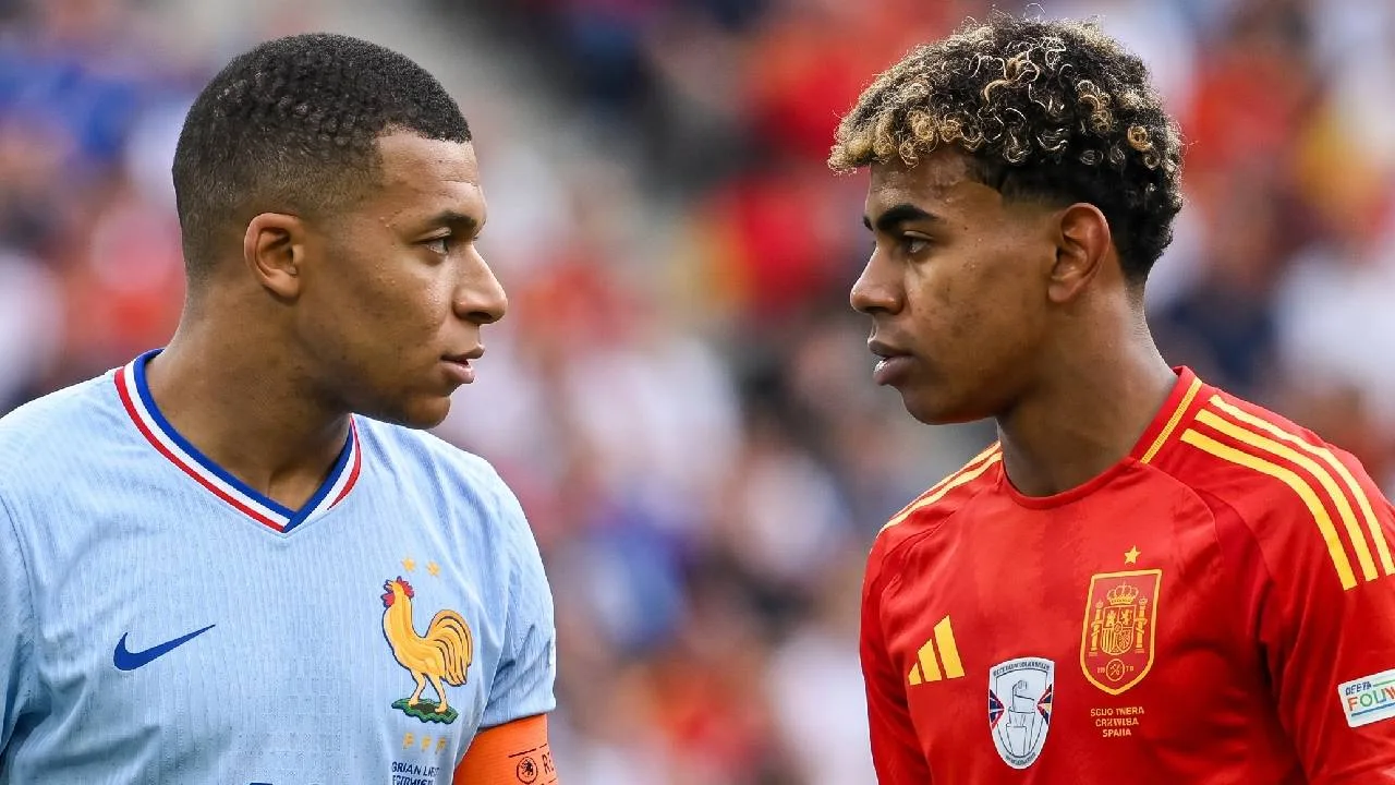 Kylian Mbappé y Lamine Yamal.