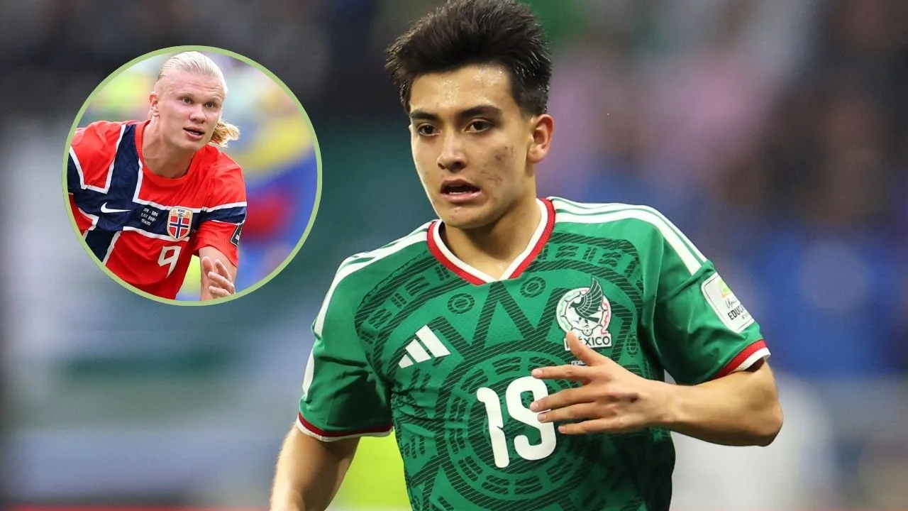 Gilberto Mora sorprende al aparecer en video oficial de Erling Haaland.