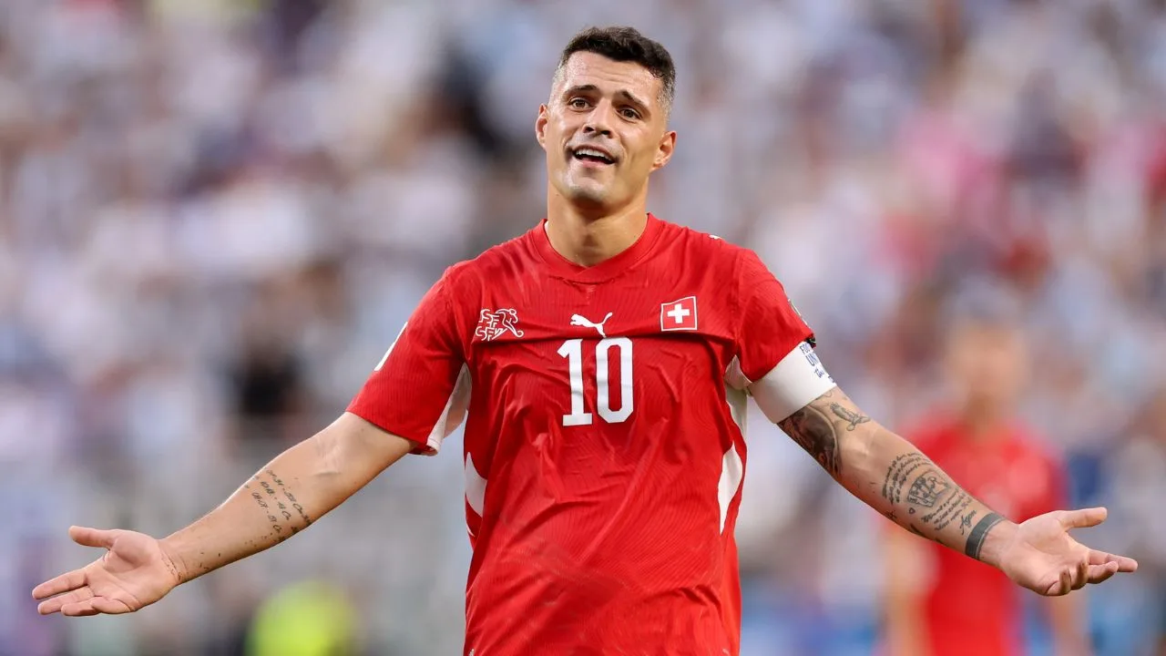 Granit Xhaka, jugador de Suiza. 