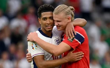 Jude Bellingham y Erling Haaland