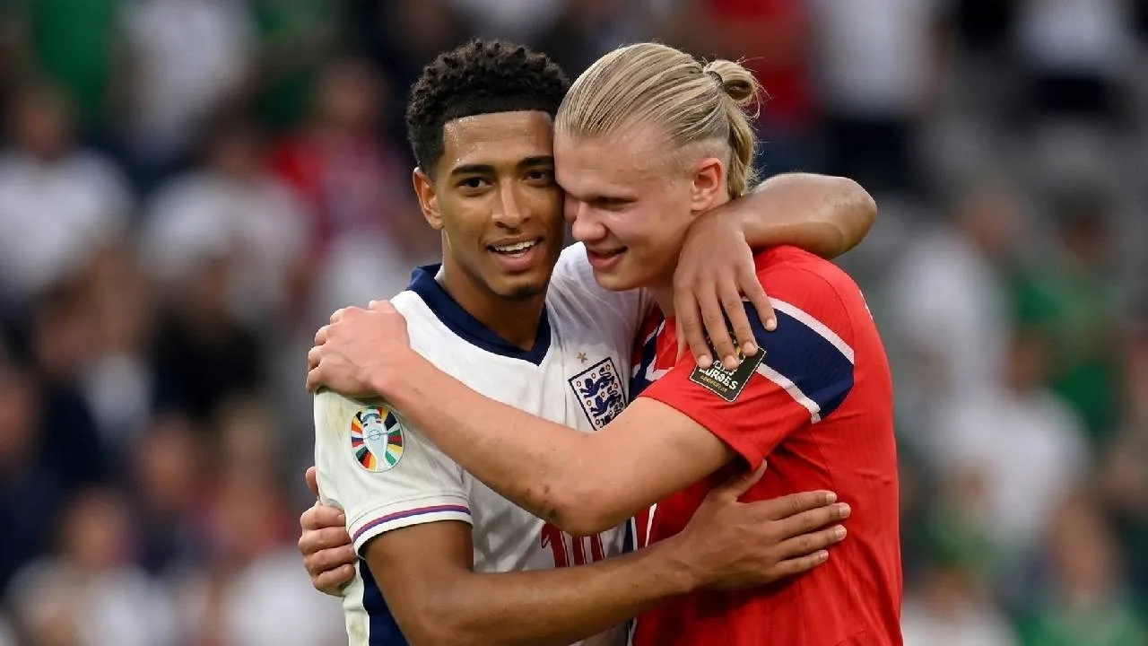 Jude Bellingham y Erling Haaland.