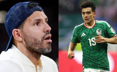 Kun Agüero y Gilberto Mora