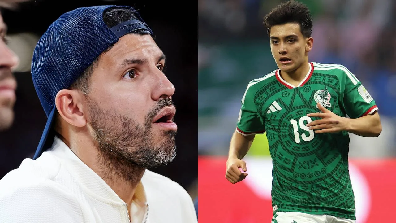 Kun Agüero y Gilberto Mora.
