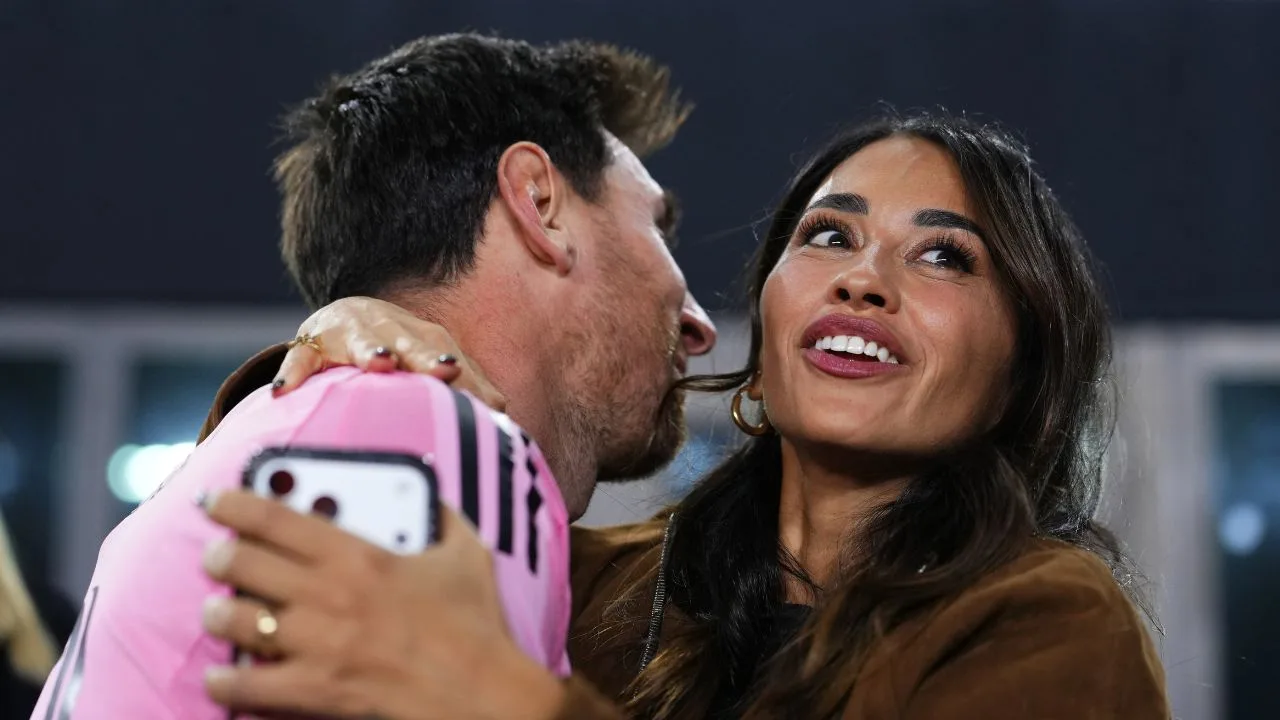 Lionel Messi y Antonela Roccuzzo. 