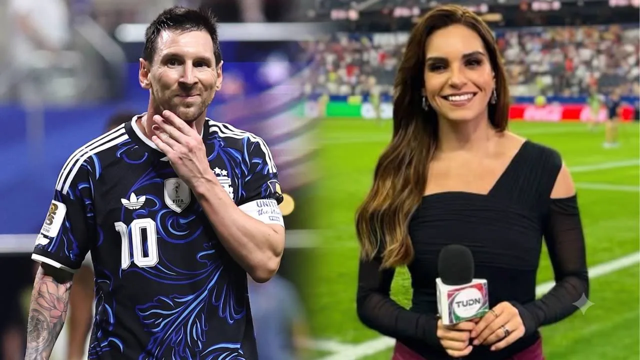 Lionel Messi y Tania Rincón.