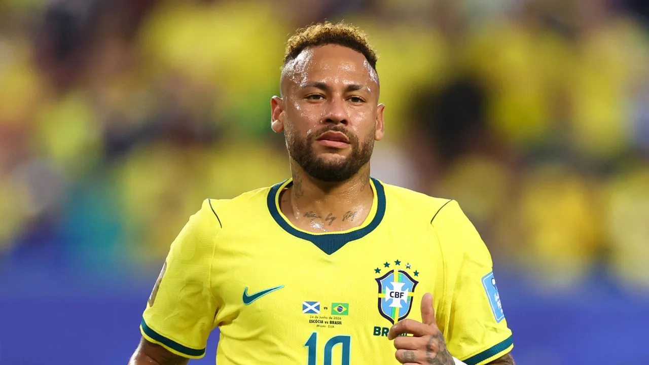 Neymar, jugador de la selección de futbol de Brasil. 