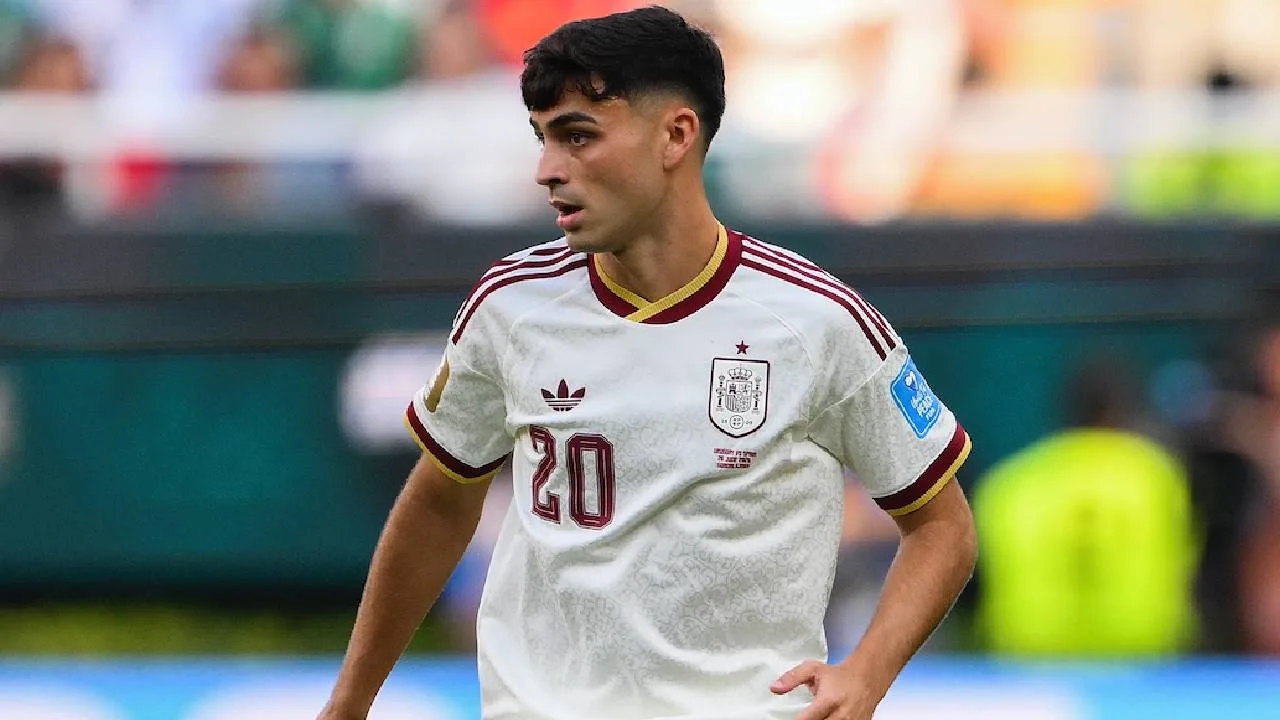 Pedri, jugador de España y Barcelona.
