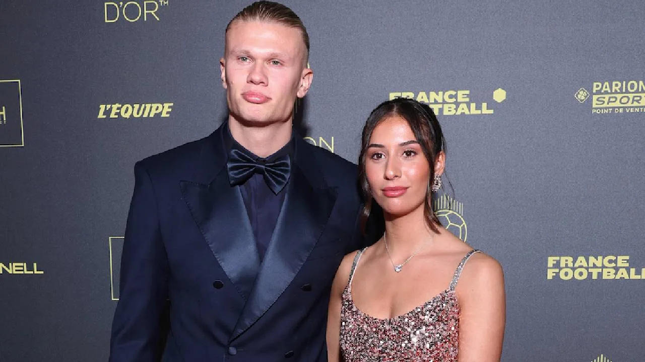 Erling Haaland e Isabel Johansen.
