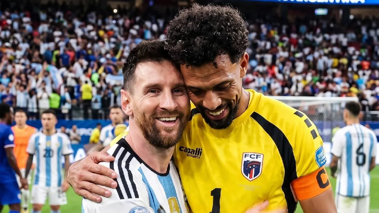 Lionel Messi y Vozinha.