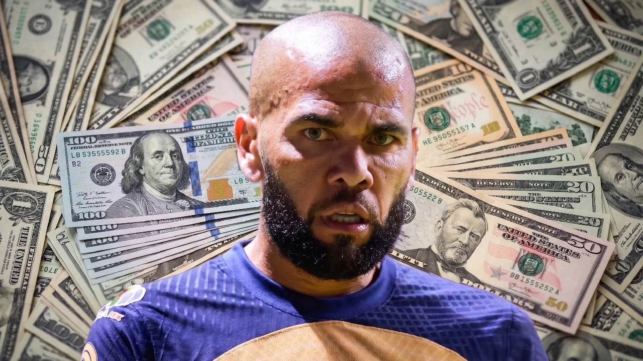 Golpe duro a Dani Alves: Cuánto tendrá que pagarle el brasileño a Pumas y por qué Dani Alves, exfutbolista de Pumas.
