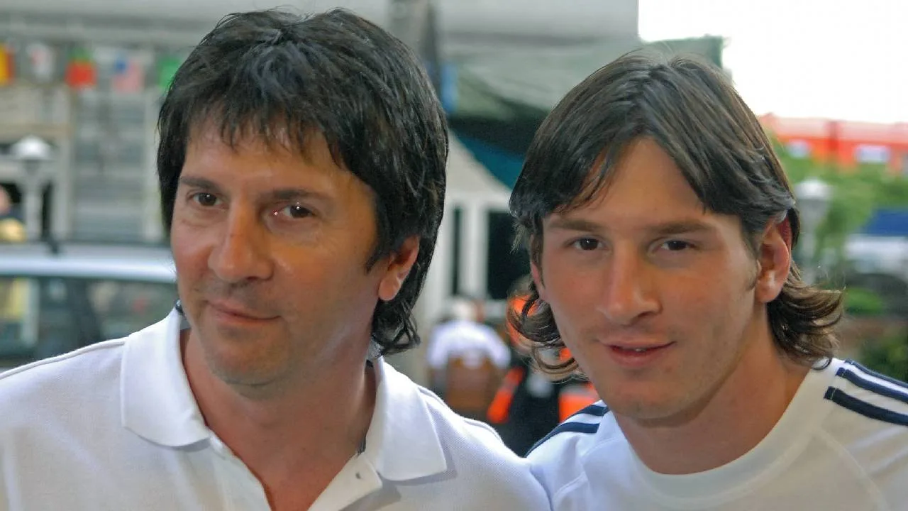 Jorge y Lionel Messi.