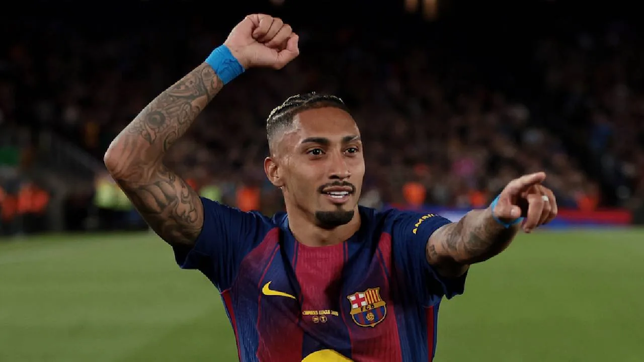 Raphinha, jugador del Barcelona.