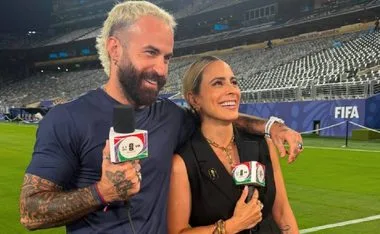 Marc Crosas y Valeria Marín.
