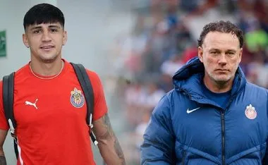 Alan Pulido y Gabriel Milito.
