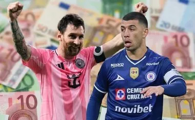Lionel Messi y Erik Lira