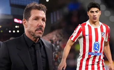 Diego Simeone y Obed Vargas