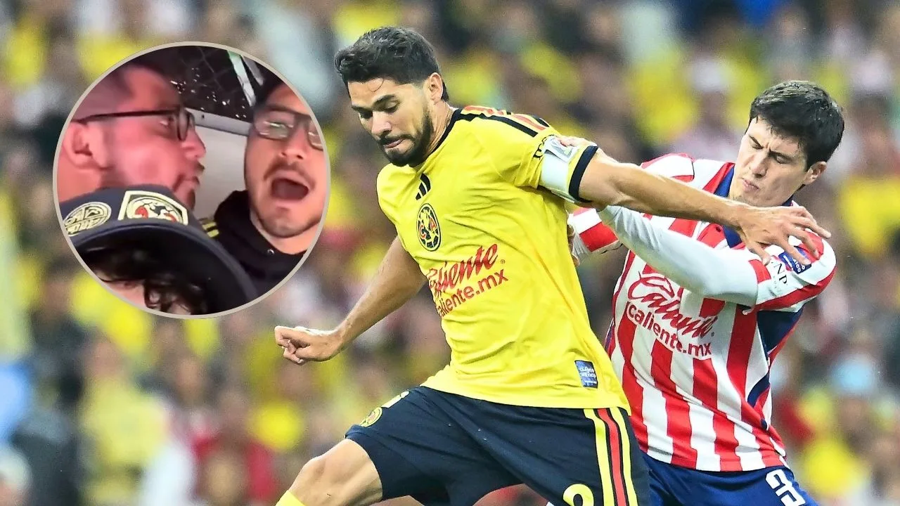 Famoso TikToker de Chivas se encara con aficionado del América en pleno Clásico Nacional.