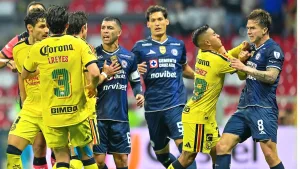 Se calientan los ánimos en el Cruz Azul vs América y esta fue la jugada que generó el conato de bronca