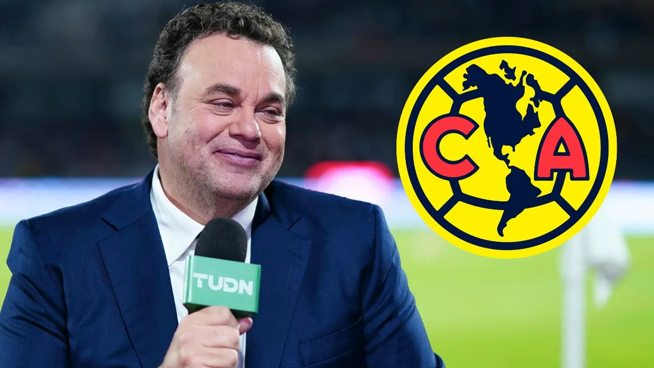 A David Faitelson le gana la emoción en el Clásico Joven y exhibe su afición al América en plena transmisión.