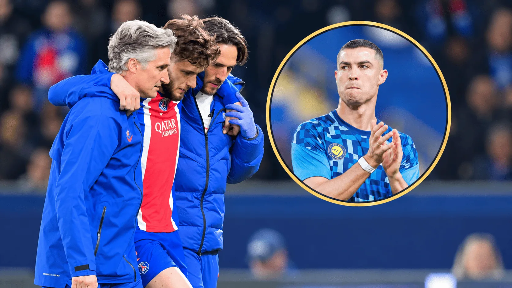 CR7 consoló a la estrella del PSG.