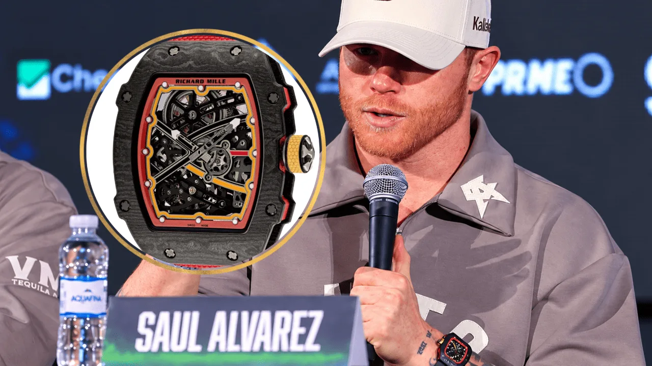 Canelo vuelve a dar que hablar por sus accesorios.