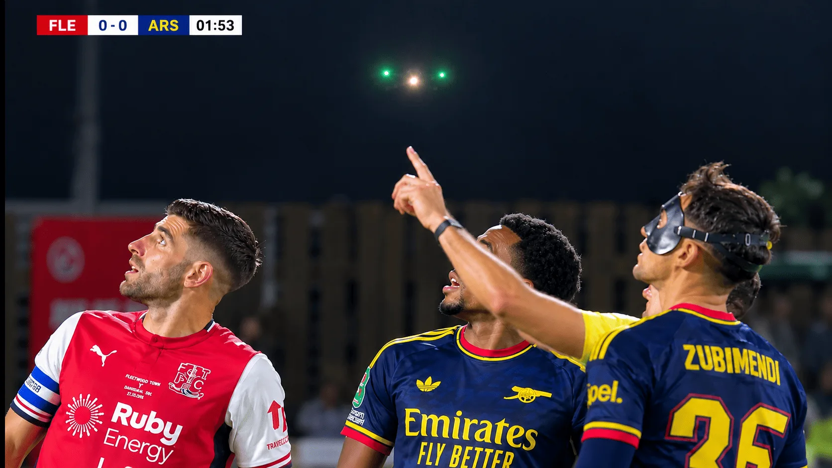 Los extraterrestres también disfrutan del buen futbol del Arsenal.